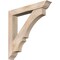 Ekena Millwork Balboa Traditional Smooth Bracket w/ Offset Brace, Douglas Fir, 7 1/2"W x 48"D x 48"H BKT0806X48X48BOA01SDF - alternate 1